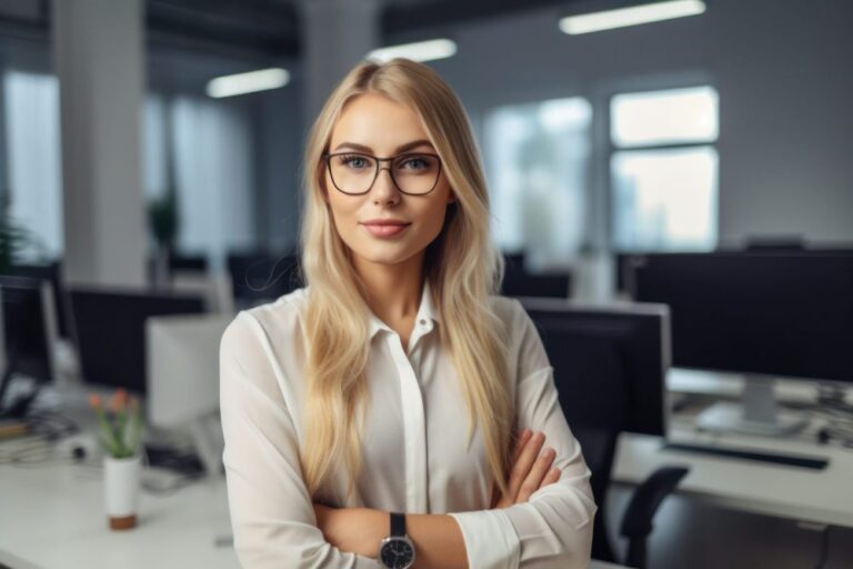 woman at office