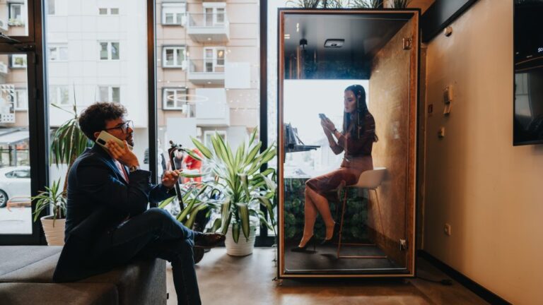 People on the phone