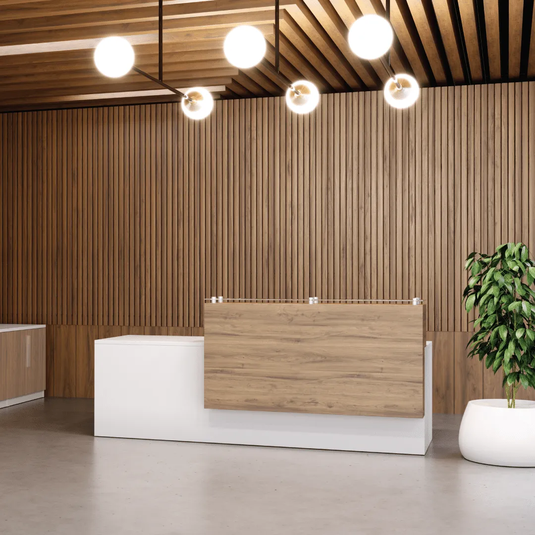 Conference Room: Conference room with large table, chairs, and AV equipment.