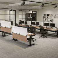 benching sit stand desk