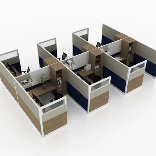 low wall frameless workstation