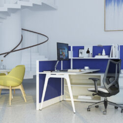 low wall workstation