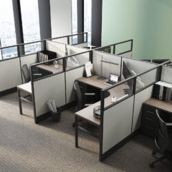 low wall workspace