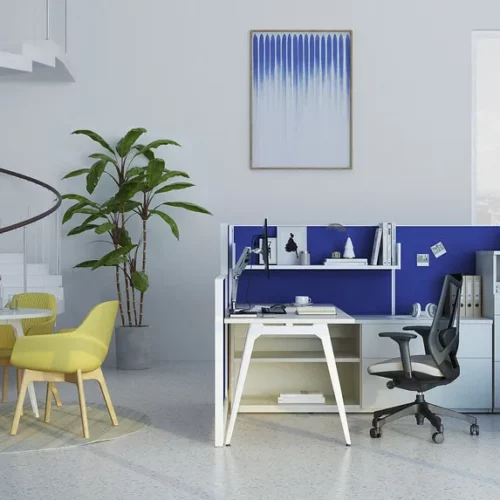 low wall workstation