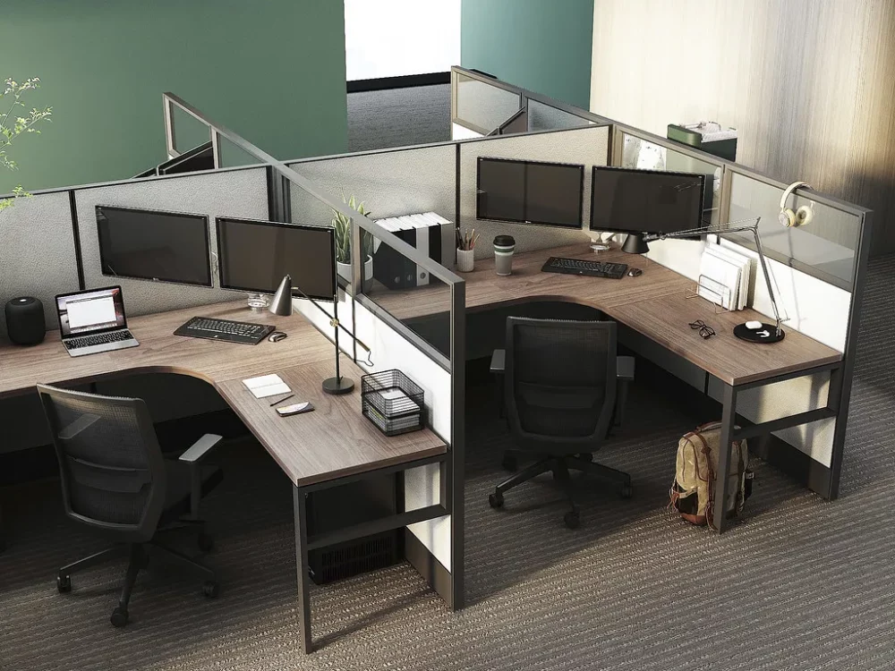 low wall workspace