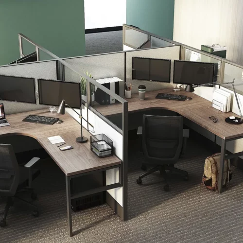 low wall workspace