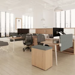 low wall workspace