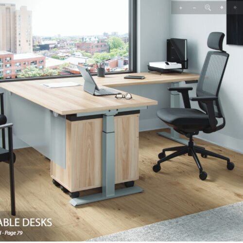 L-Shape | Sit Stand Desk | CO108