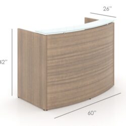 Curved Reception Desk 5ft