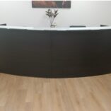 Espresso 10ft Curved Reception Desk a