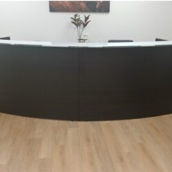 Espresso 10ft Curved Reception Desk a