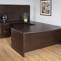 Espresso U Shape with Hutch