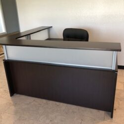 Espresso Wrap Counter Reception Desk a