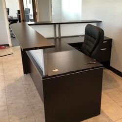 Espresso Wrap Counter Reception Desk b
