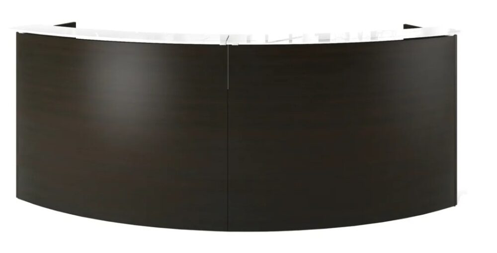 Espresso two person reception desk Espresso two person reception desk