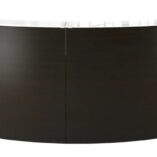 Espresso two person reception desk