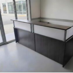 Gray 8ft reception desk