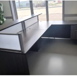 Gray 8ft reception desk a jpg