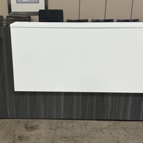 Reception Desk | Gray and White