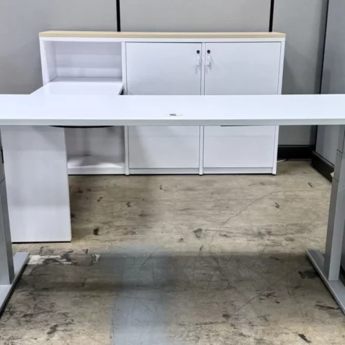 Sit Stand Desk with Cabinet | Storage