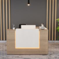 Noce Reception Desk L Shape with LED light