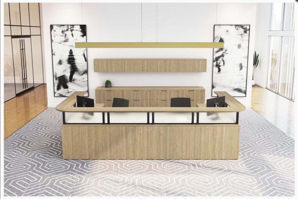 Reception Desk Aspen finish Reception Desk Aspen finish