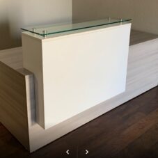 Reception Desk Glass Top