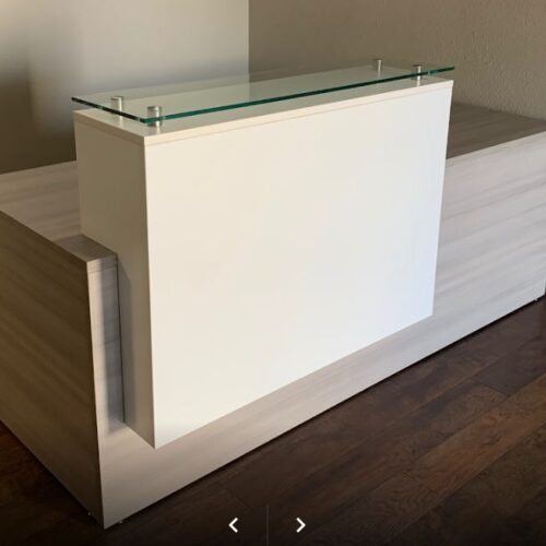 Reception Desk Glass Top