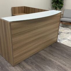 Reception Desk L Shape Noce finish