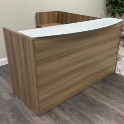 Reception Desk L Shape Noce finish c - Copy