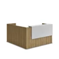 reception desk co402 - white and aspen