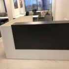 Reception Desk White and Gray