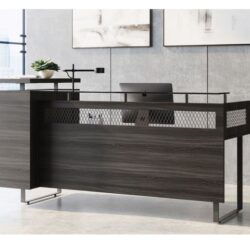 Reception Desk with glass transaction top