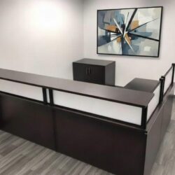 Reception desk Espresso L shape