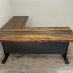 Reclaimed Wood Height Adjustable L Shape
