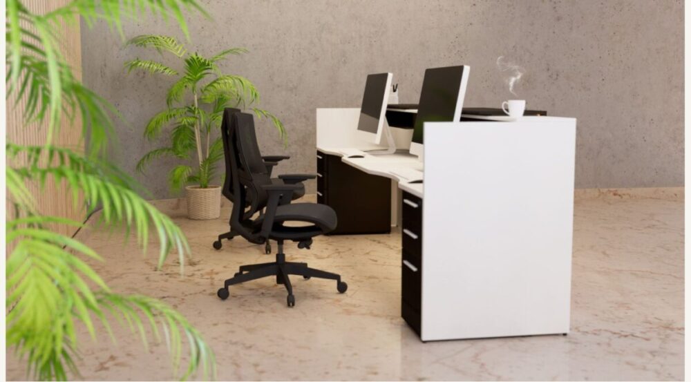 Two Person Reception Desk 12ft b Two Person Reception Desk 12ft b