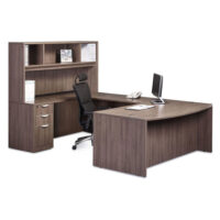 U Shape with open hutch