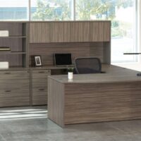 Urban Walnut U Shape with hutch