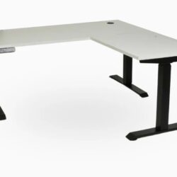 White Electric Desk