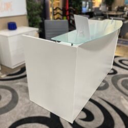 White Reception Desk