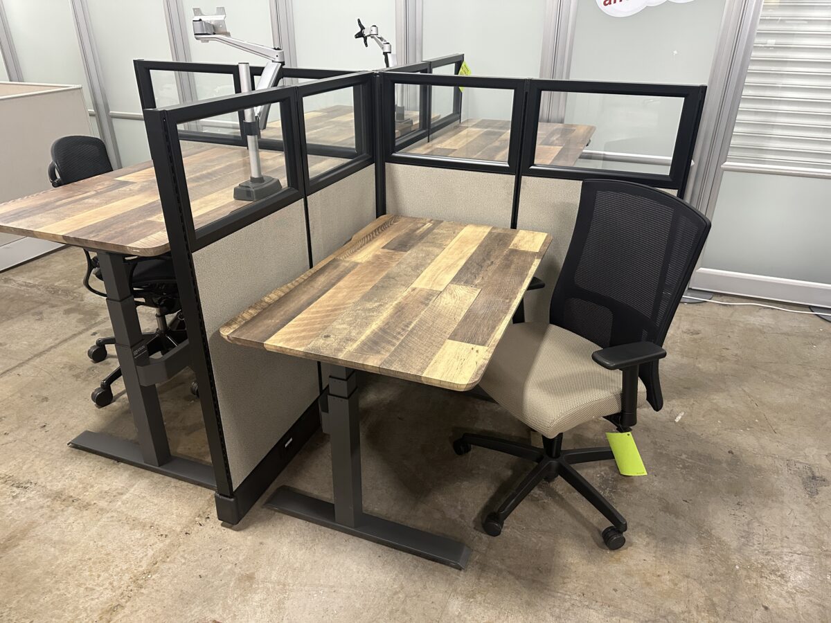 used office furniture - wood desks