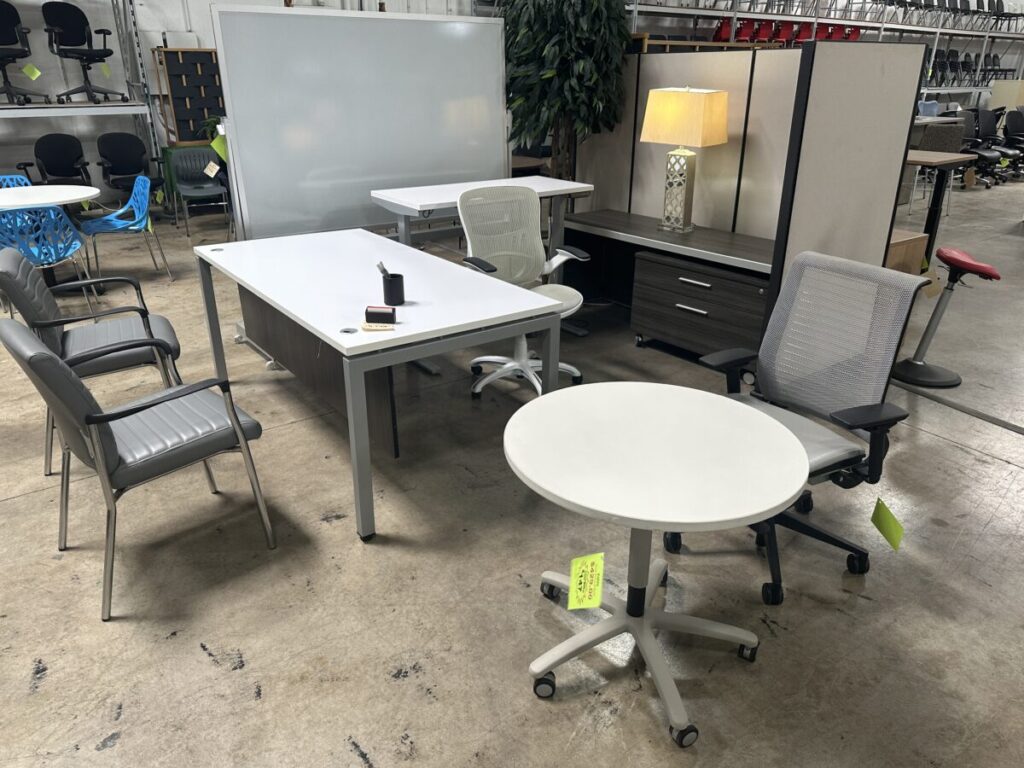 used office furniture - desks, office chair
