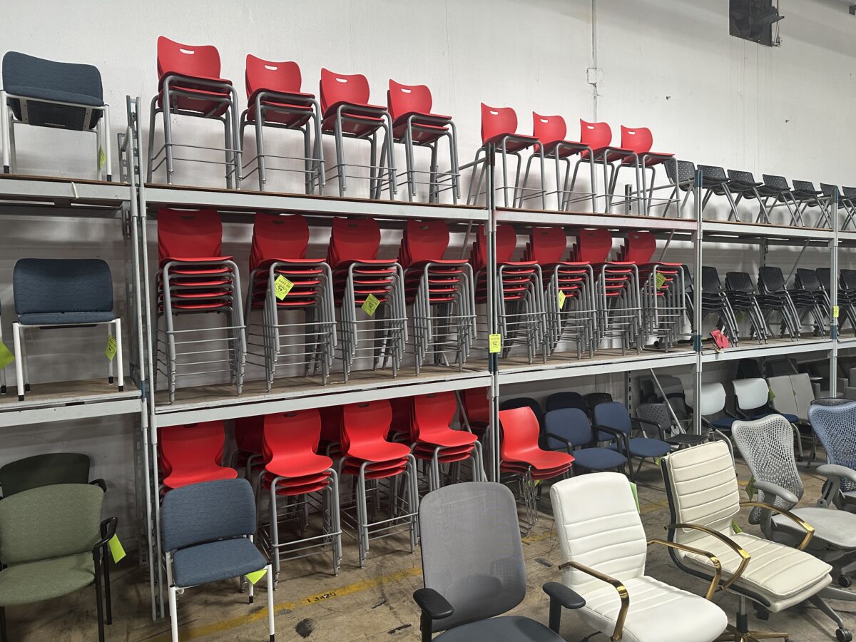 used office furniture - chairs and stools