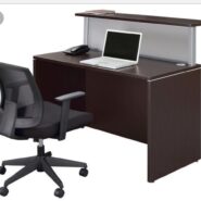 Espresso 4ft Reception Desk