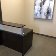 Espresso Reception Desk Single