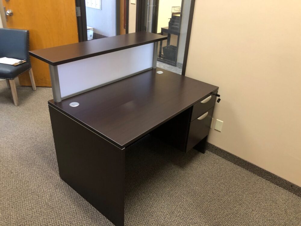 Espresso Reception Desk Single Espresso Reception Desk Single