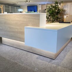 Reception Desk with LED Light option a