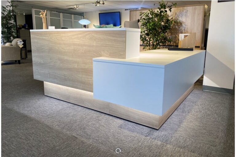 Reception Desk with LED Light option a