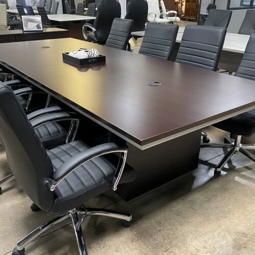 Preowned Espresso Conference Table 10ft