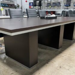 Preowned Espresso Conference Table 10ft